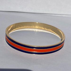 Blue and Orange Gold Plated Bangle